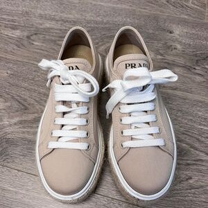 Prada platform espadrilles sneakers